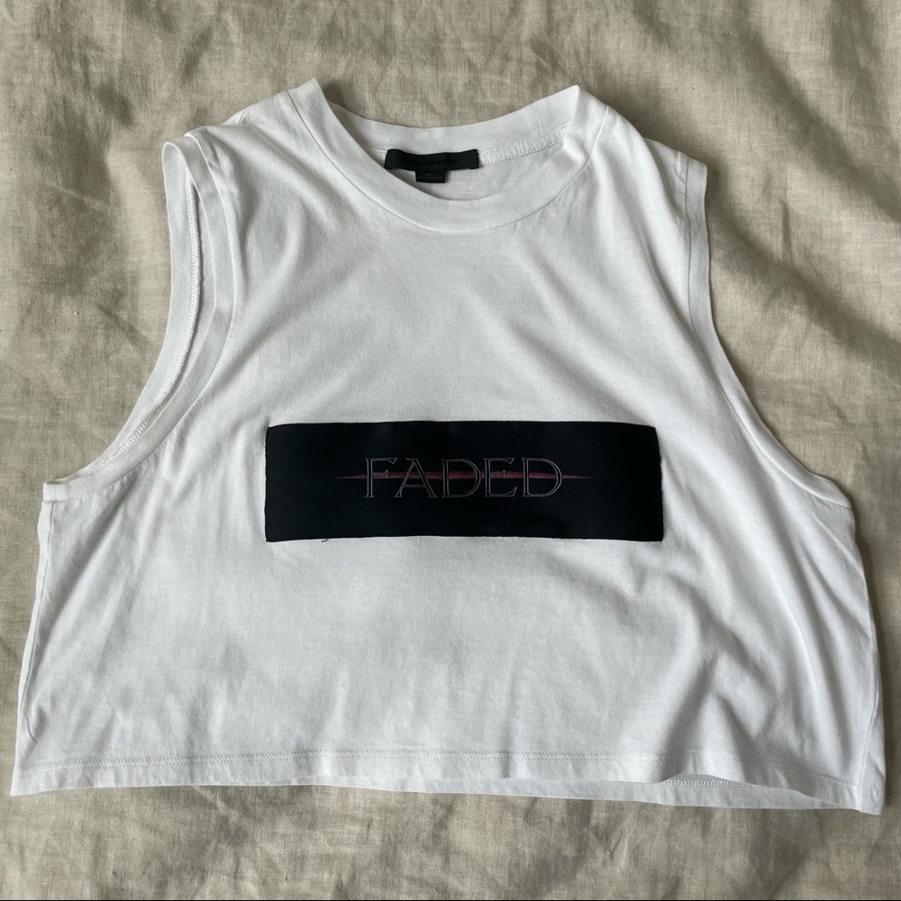 Alexander Wang “Faded” Crop Top